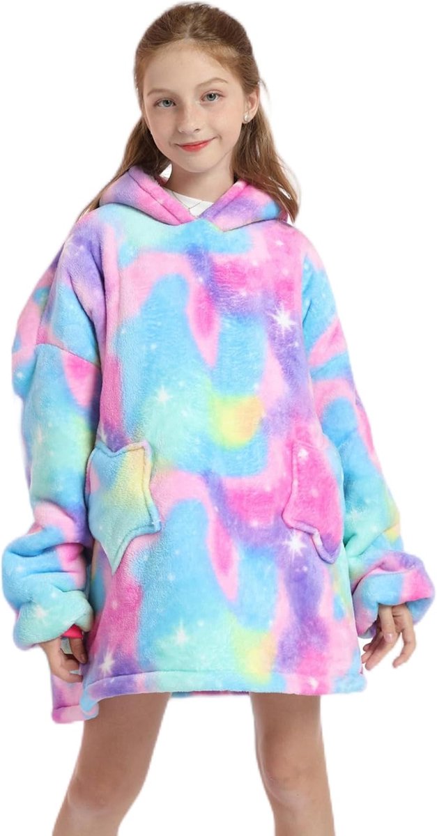 Oversized Deken Hoodie voor Kinderen en Tieners