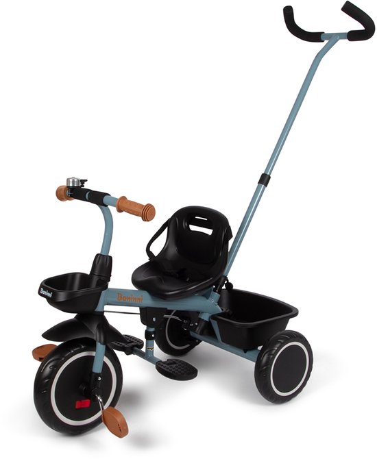 Baninni Driewieler met Duwstang Cara Blauw