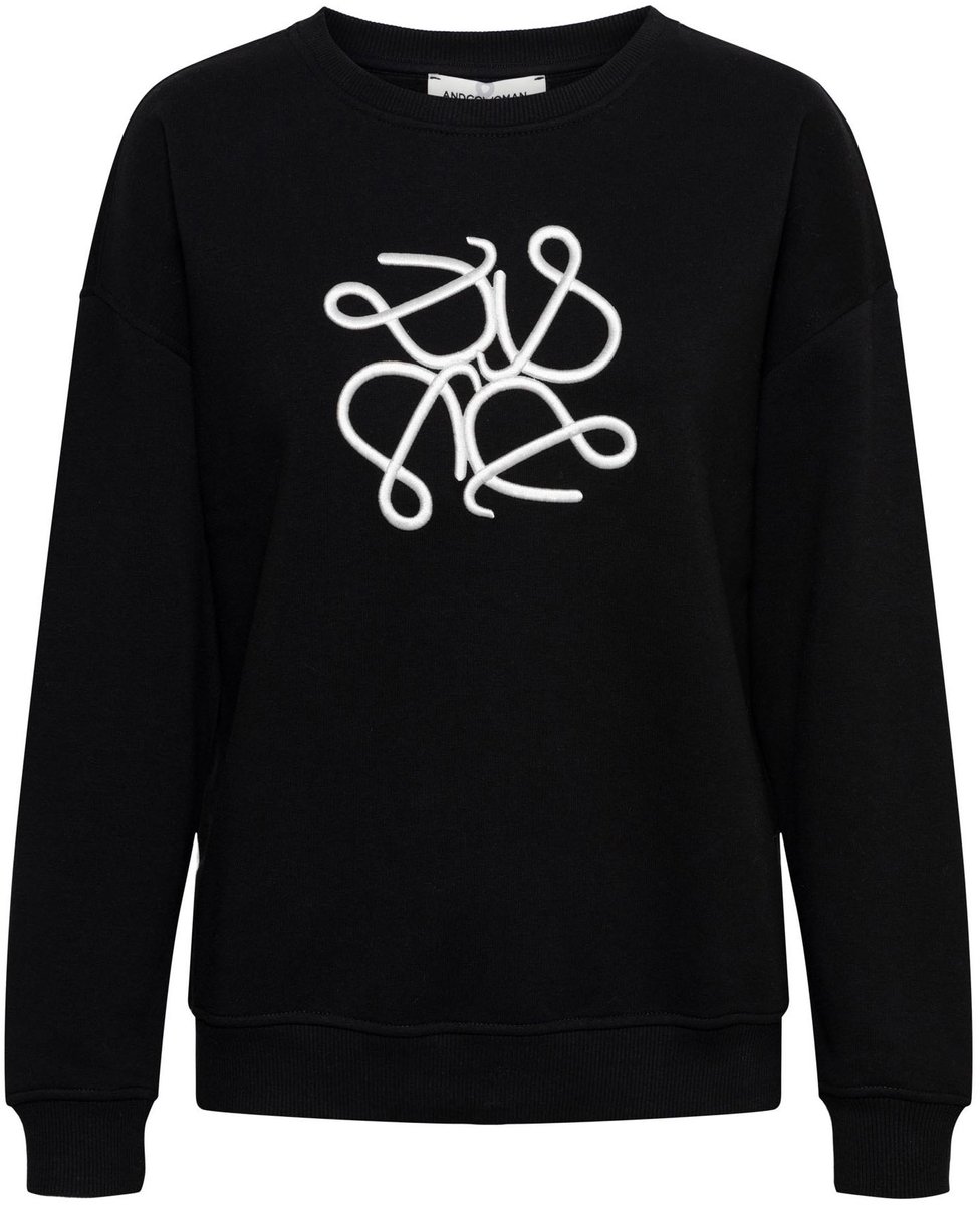 &Co Woman SELINA EMBRO - Sweater - XL - Zwart