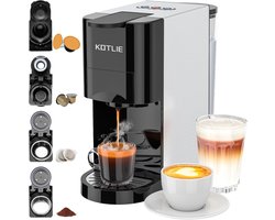 Capsule Koffiezetapparaat - Eenkopsmachine Espresso - Thuis Koffie Zetten - 4-in-1 Functionaliteit - 800 ml Tank - Zwart