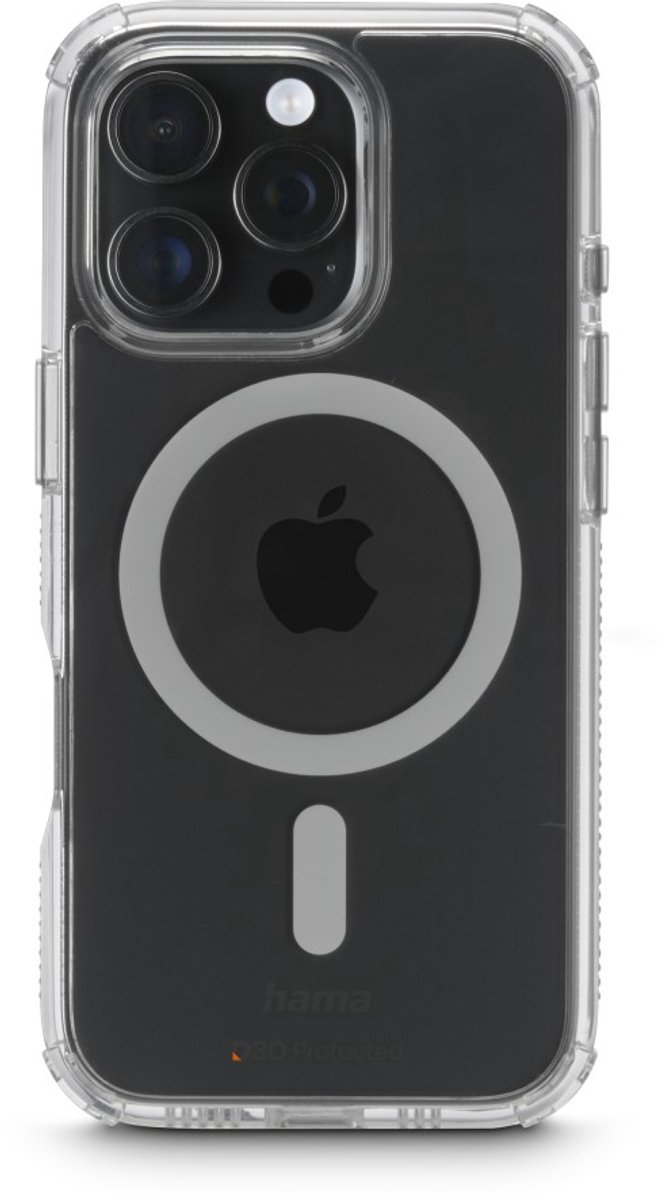 Hama hoesje geschikt voor Iphone 16 Pro - Extreme Protect MagCase - Transparant