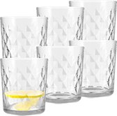 Set De 4 Verres à Eau 580ml En Calcium Neutre - Verres à Vin Universels Élégants Et Résistants