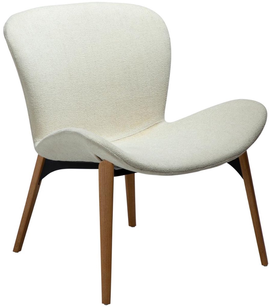 Paragon Dan-Form fauteuil bouclé wit.