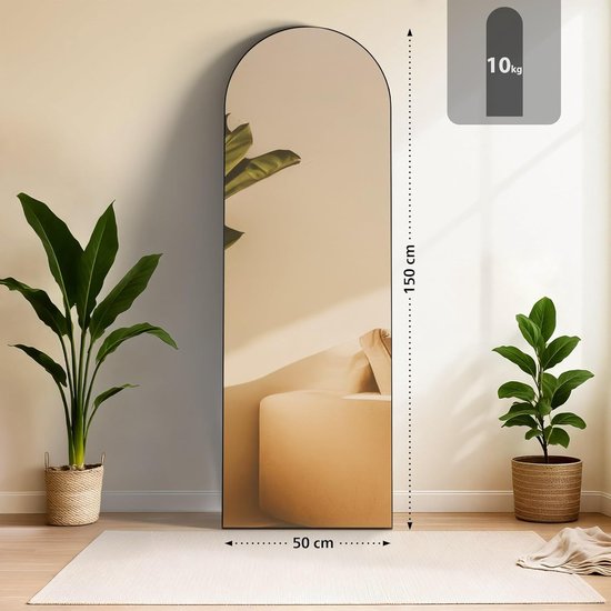 AAZZKANG Onregelmatige Volledige Lengte Spiegel Houten Asymmetrische AAZZKANG Onregelmatige Volledige Lengte Spiegel Houten Asymmetrische