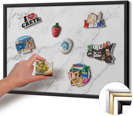 ALLboards Classic A7 magnetic board with aluminum frame 120x80cm white