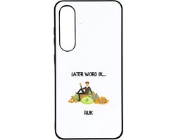 Hacebo® - Later word ik rijk telefoonhoesje - Geld - Geld verdieners - telefoonhoesjes - Miljonair - cash - hoesje geschikt voor Samsung Galaxy S25