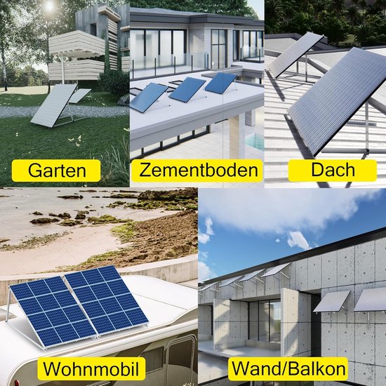 WARMFAY Beugel voor zonnepaneelverhoging tot 118 cm plat dak PV-zonnepaneel van Merkloos — afbeelding 3