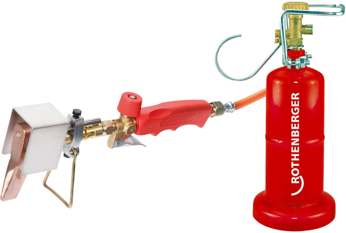 ROTHENBERGER Industrial Dakgoot soldeerset incl. propaan kleine fles 0,5kg leeg - 1500004721