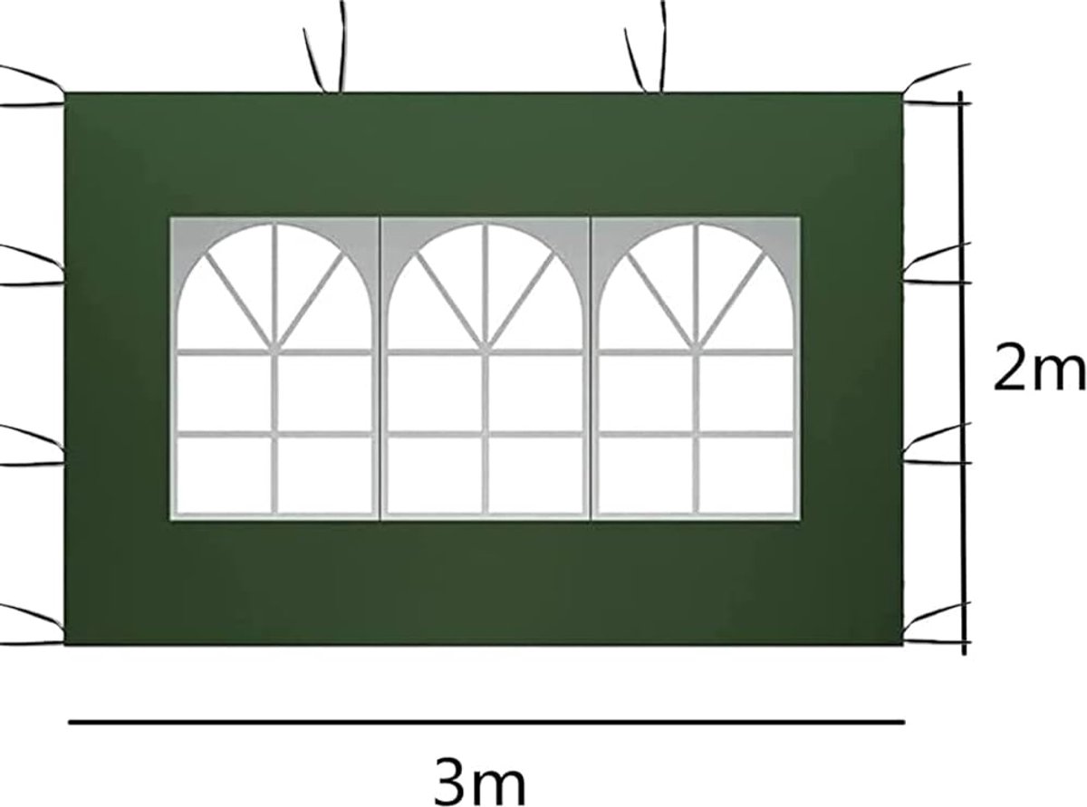 Waterdichte zijaccommodatie - duurzaam en eenvoudig te installeren - 1 stuk - 3 x 2 m