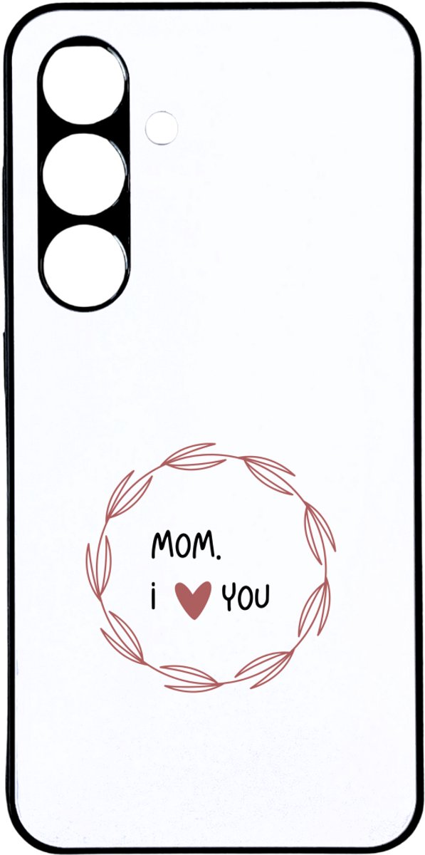 Hacebo® - mom I love you telefoonhoesje - de liefste moeder - telefoonhoesjes - Moeder cadeautjes - moederdag - verjaardagscadeau - verjaardag - cadeau - geschenk - kado - gift - hoesje geschikt voor Samsung Galaxy S24