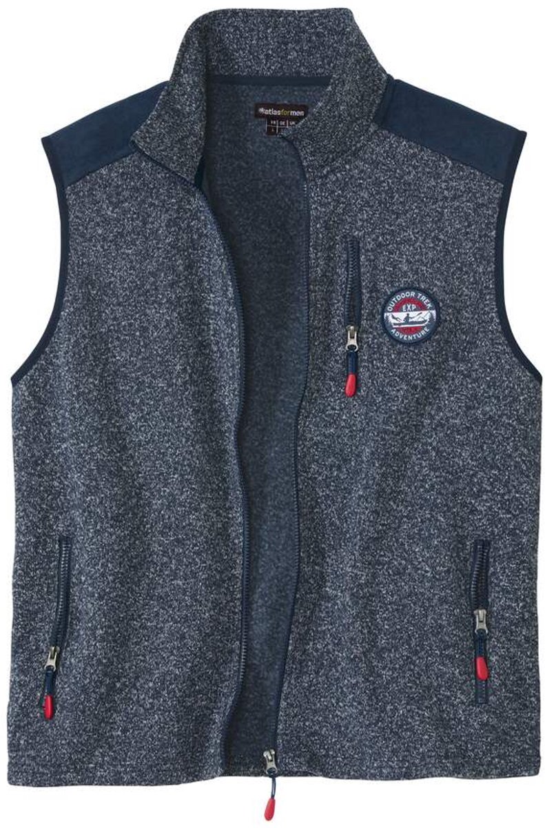 ATLAS FOR MEN Molton bodywarmer Outdoor Heren Verkrijgbaar in grote maten Blauw