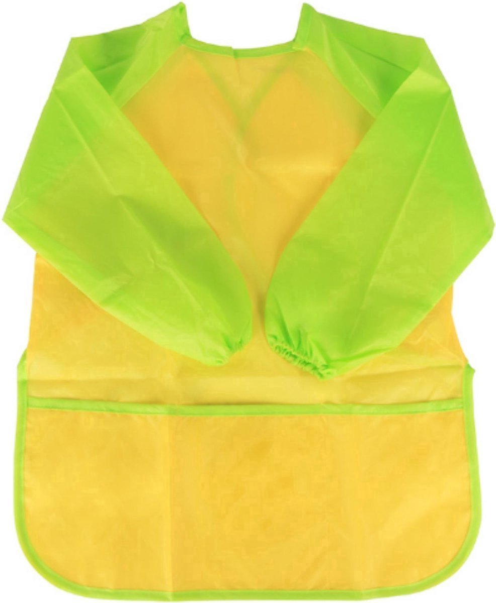 Jumada's Kliederschort Kinderen - Knutselschort - Verfschort - Waterdicht Schort - Geel