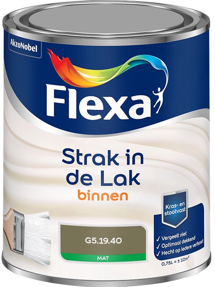 Flexa - Strak in de Lak Binnenlak Mat - G5.19.40 - Mengverf - 0.75 L