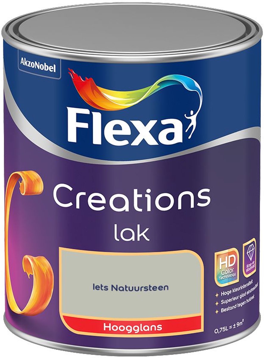 Flexa - Creations Lak Hoogglans - Iets Natuursteen - Mengverf - 0.75 L