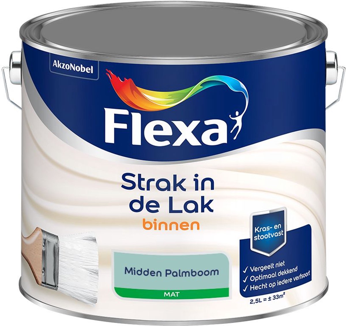 Flexa - Strak in de Lak Binnenlak Mat - Midden Palmboom - Mengverf - 2.5 L
