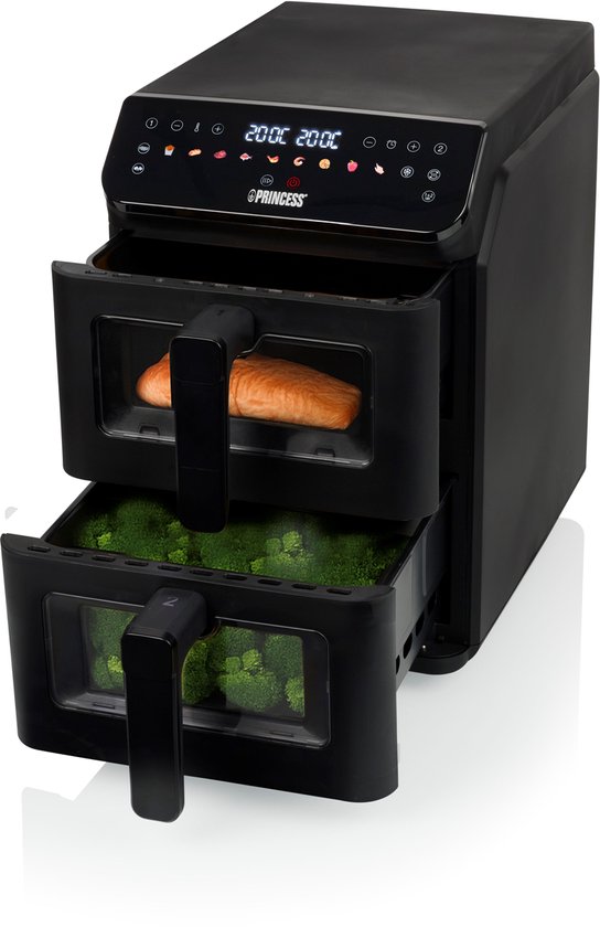 Princess Double Stack Airfryer XXL - 11,2L - 11 Bakprogramma's