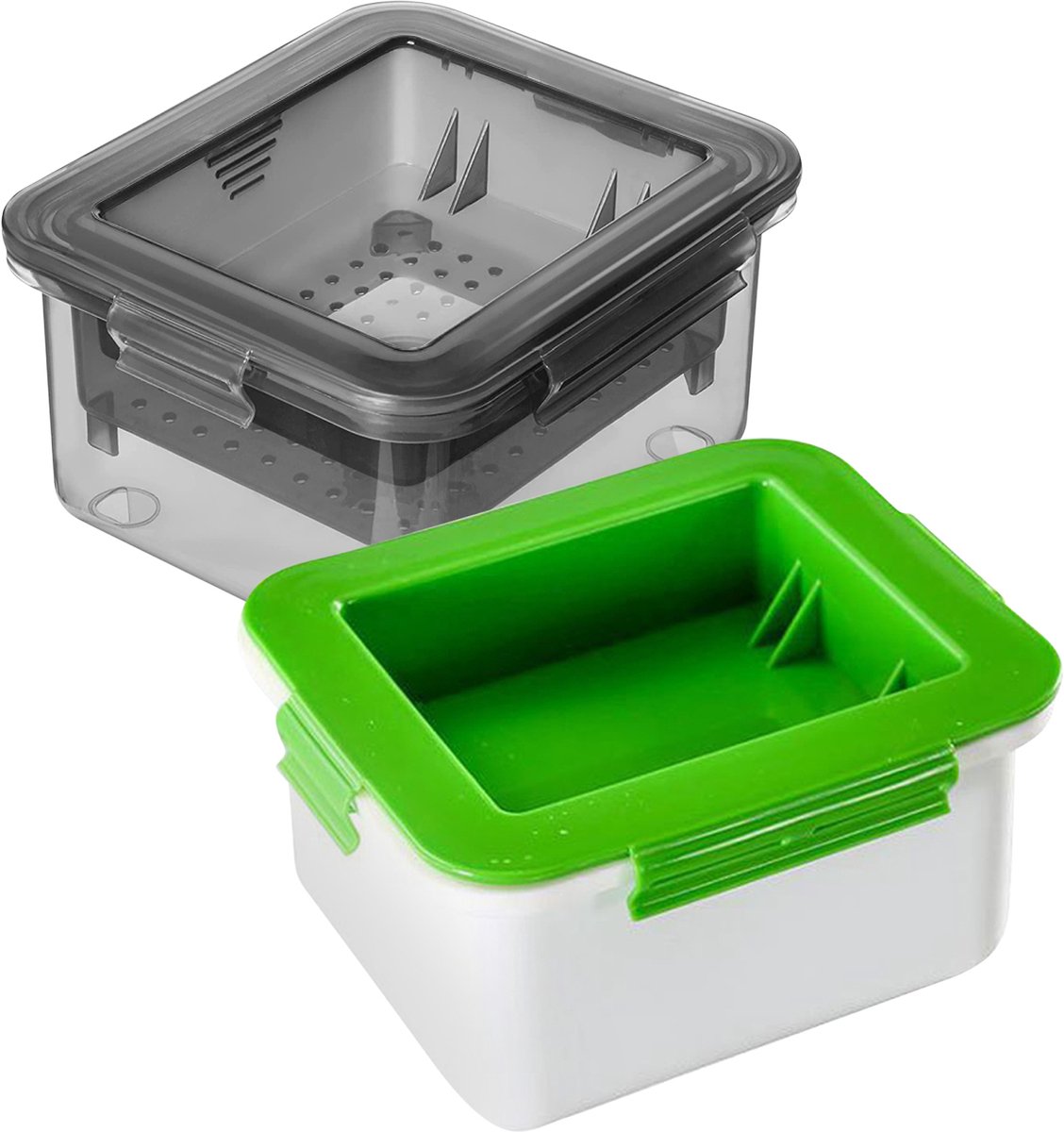 2-Pack Tofu Pers Kaaspers Vaatwasserbestendige Veganistische Sapcentrifuge