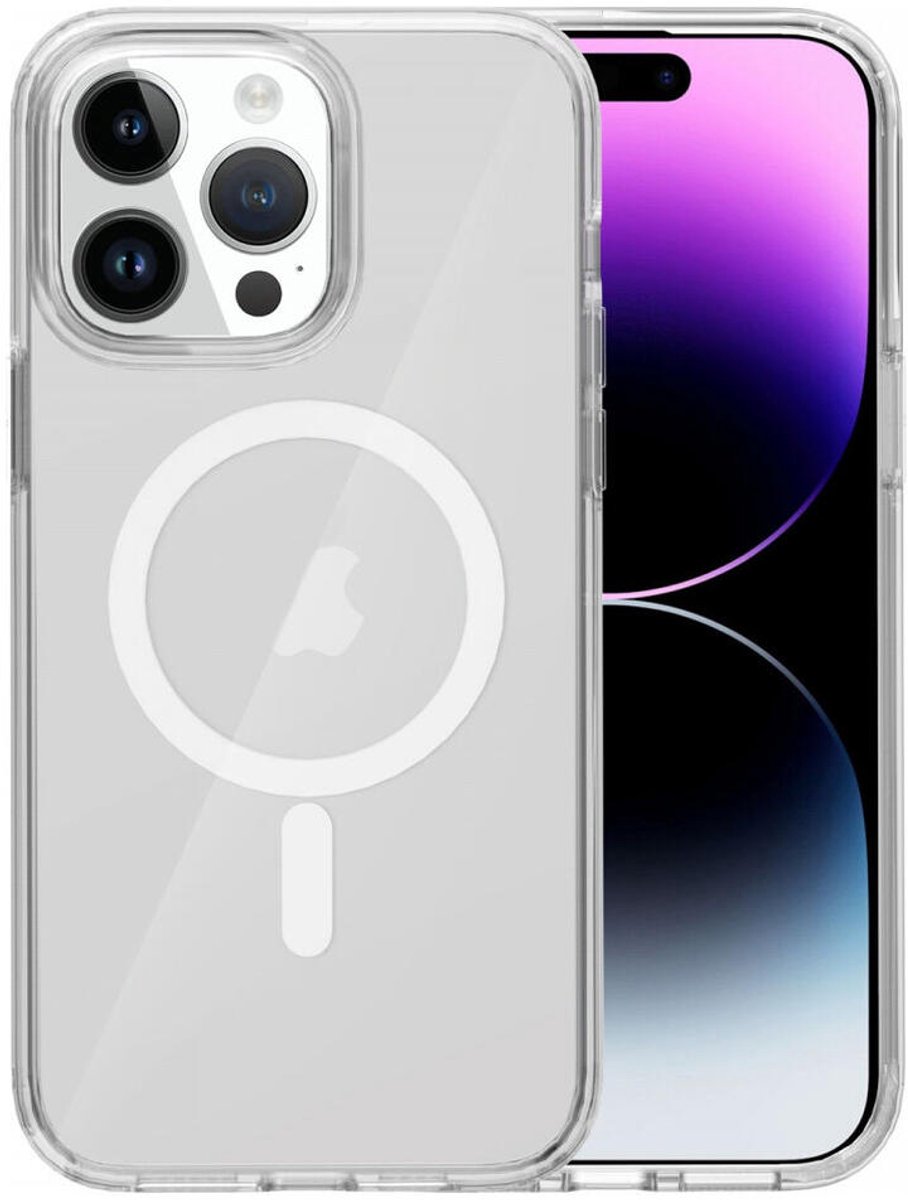Mobile5 - Apple iPhone 15 Pro Max - Hoesje - Transparant - Geschikt voor Magsafe