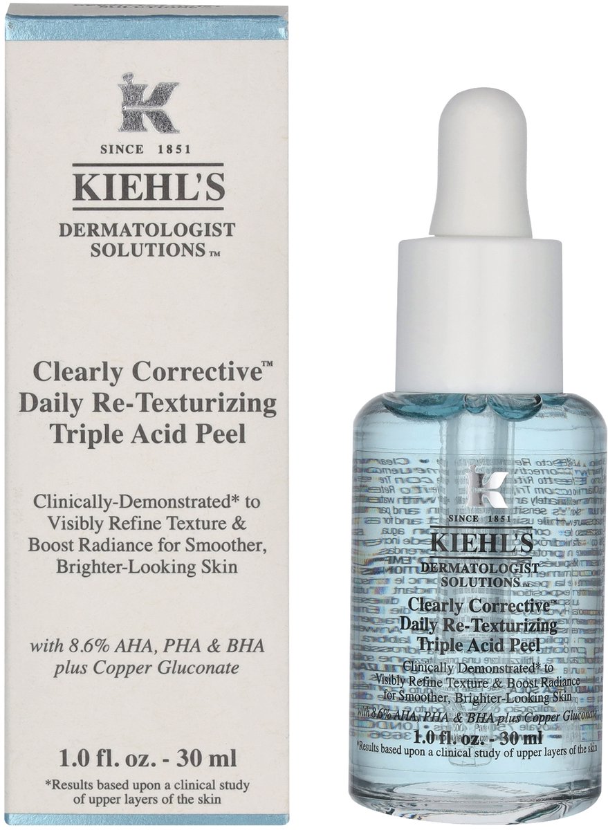 CLEARLY CORRECTIVE daily re-texturizing triple acid peel 30 ml