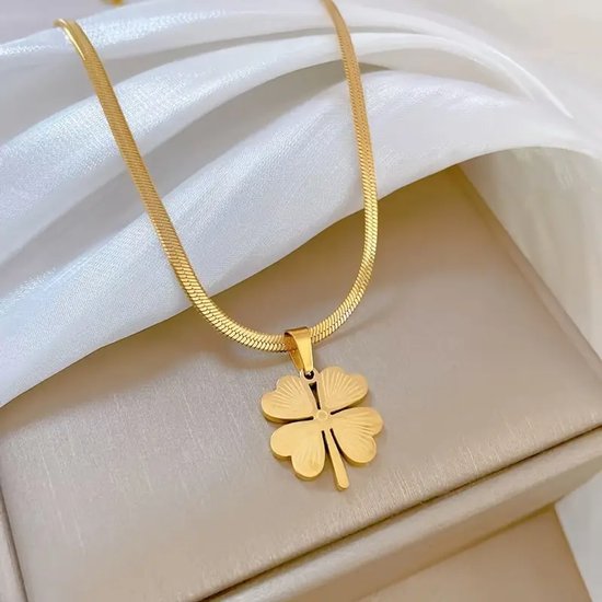 Vrouwen ketting kettingen, 45cm vrouwen roestvrij staal parel