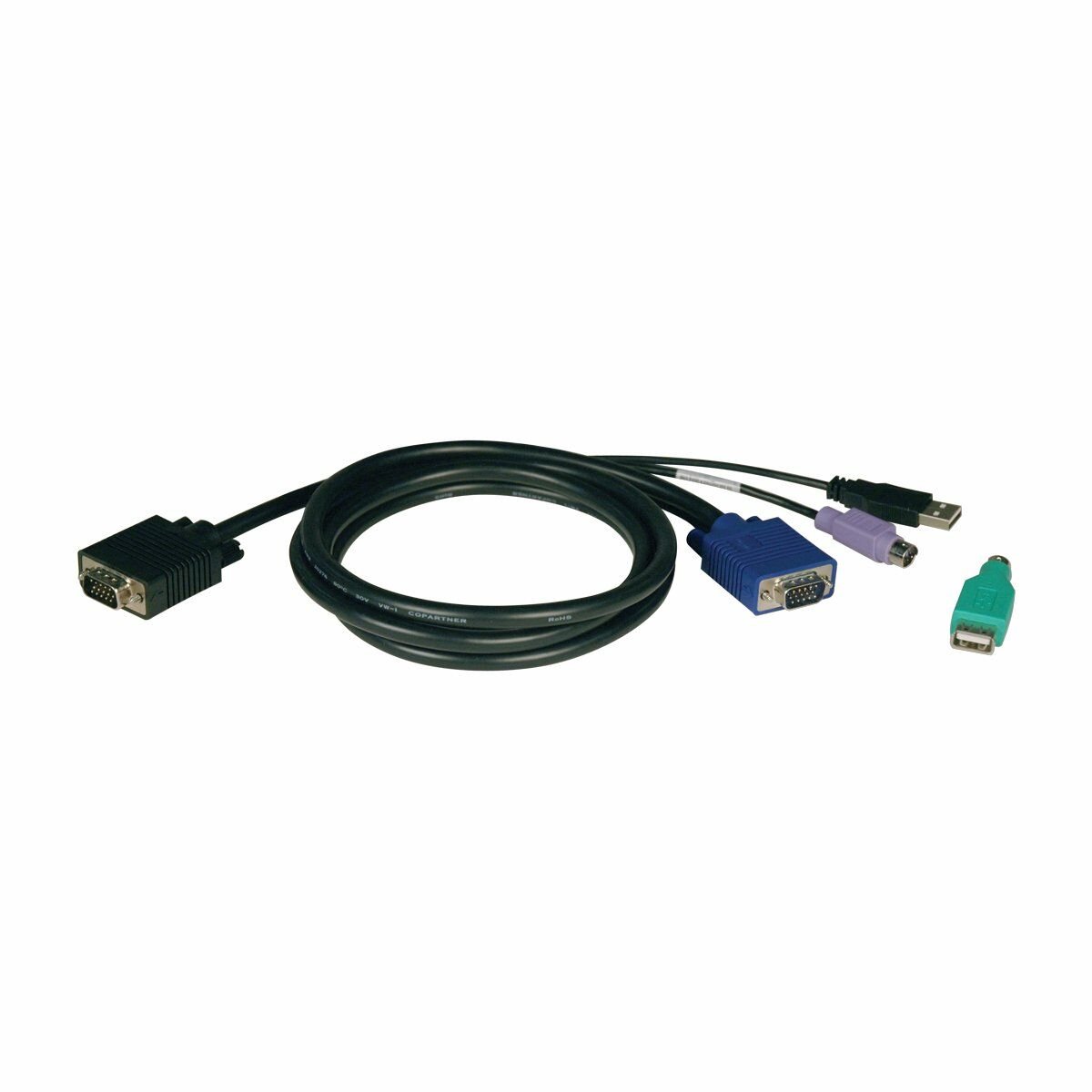 Tripp Lite P780-006 toetsenbord-video-muis (kvm) kabel 1,83 m Zwart