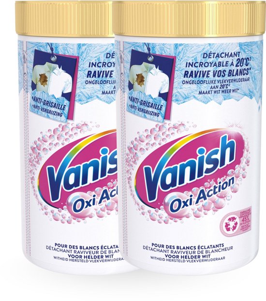 Vanish Oxi Action Whitening Booster Powder 1410g - 2 Stuks - Voordeelverpakking