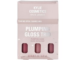 Kylie Jenner Kylie Cosmetics Plumping Gloss Trio 9.66 ml - Pink Trouble 3.22 ml /Rose Temptation 3.22 ml / Berry Kiss 3.22 ml