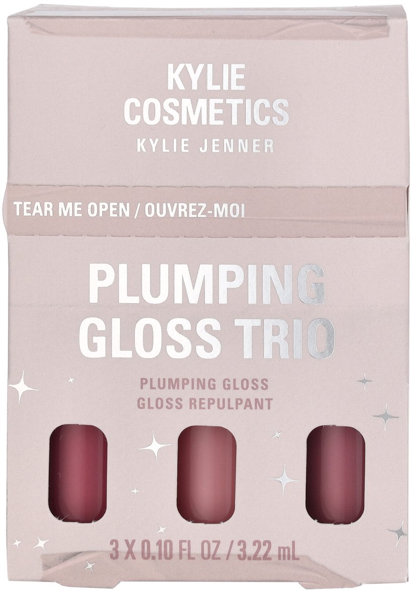 Kylie Jenner Kylie Cosmetics Plumping Gloss Trio 9.66 ml - Pink Trouble 3.22 ml /Rose Temptation 3.22 ml / Berry Kiss 3.22 ml