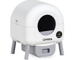Livista Automatische Kattenbak - Zelfreinigend - Elektrische & Zelfreinigende Scoopfree Robot - 90 L - incl. App
