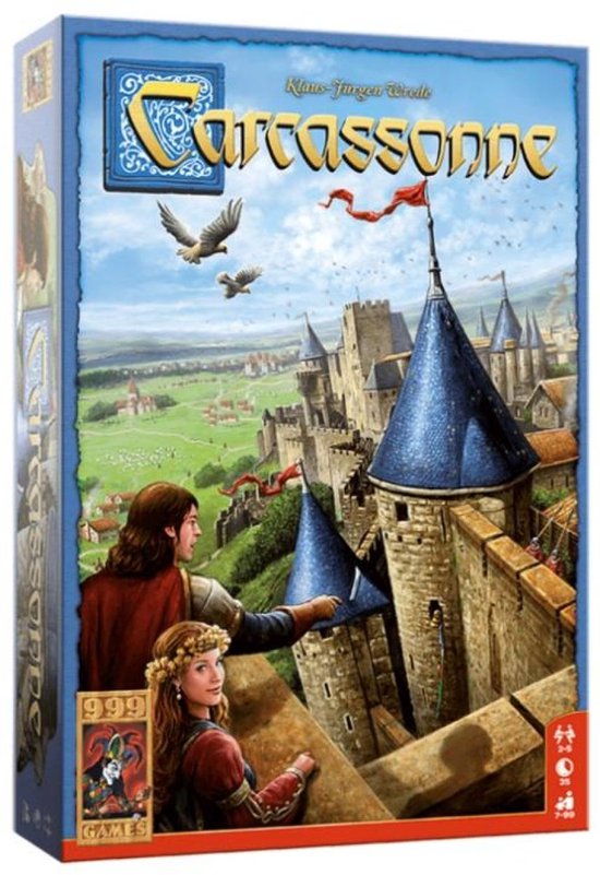 999 Games - Carcassonne - Basisspel - Bordspel - Strategiespel - Gezelschapsspel - Familiespel - NL - EN