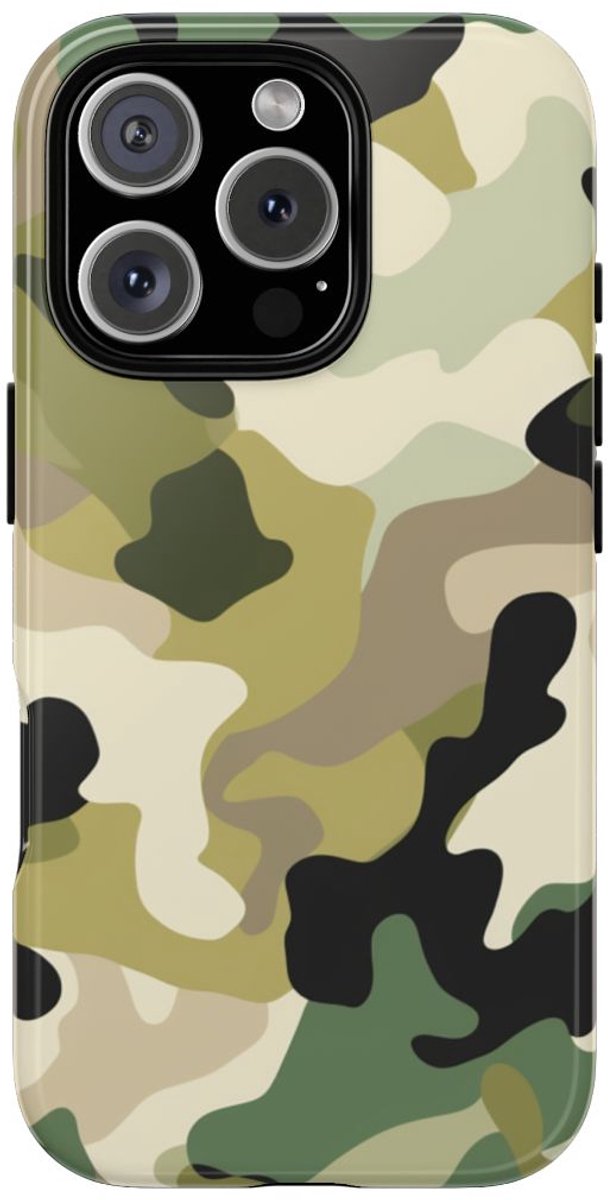 Klassiek Camouflagepatroon – Telefoonhoesje Geschikt voor iPhone 16 Pro