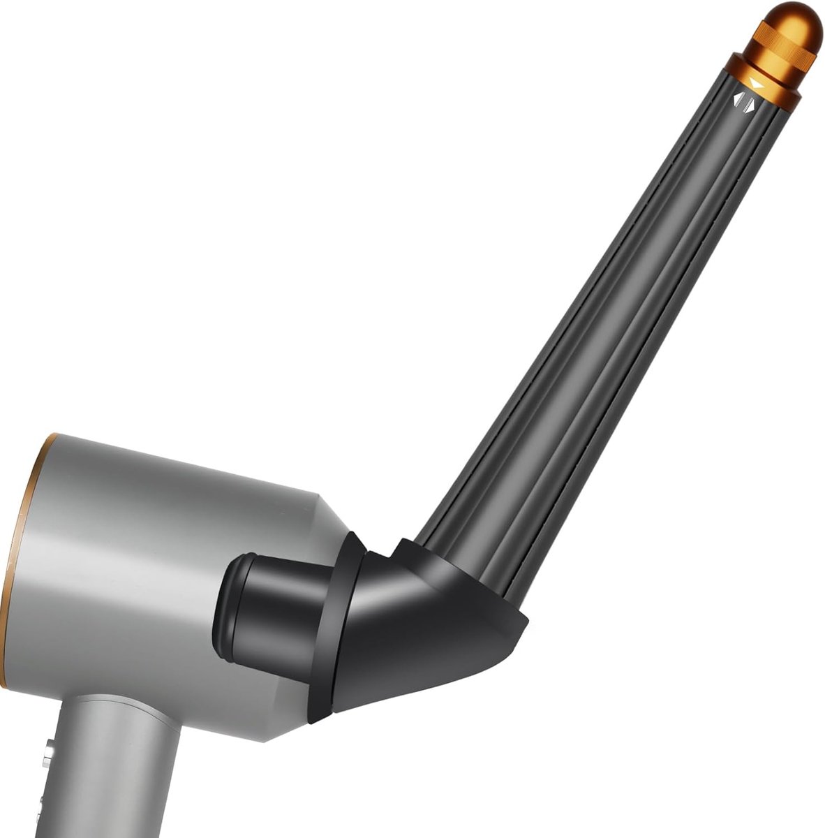 Taps toelopende lange opzetborstel en adapter geschikt voor Dyson-föhnaccessoires