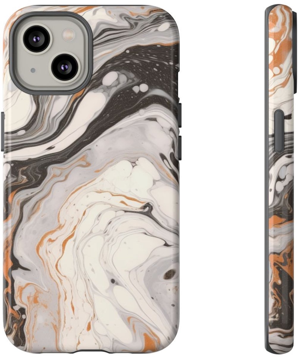Marmer Swirl Abstract Patroon – Telefoonhoesje Geschikt voor iPhone 14
