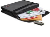Brihard serviette de documents ignifuge - grande capacité - 1 pièce - noire et étanche avec bande réfléchissante