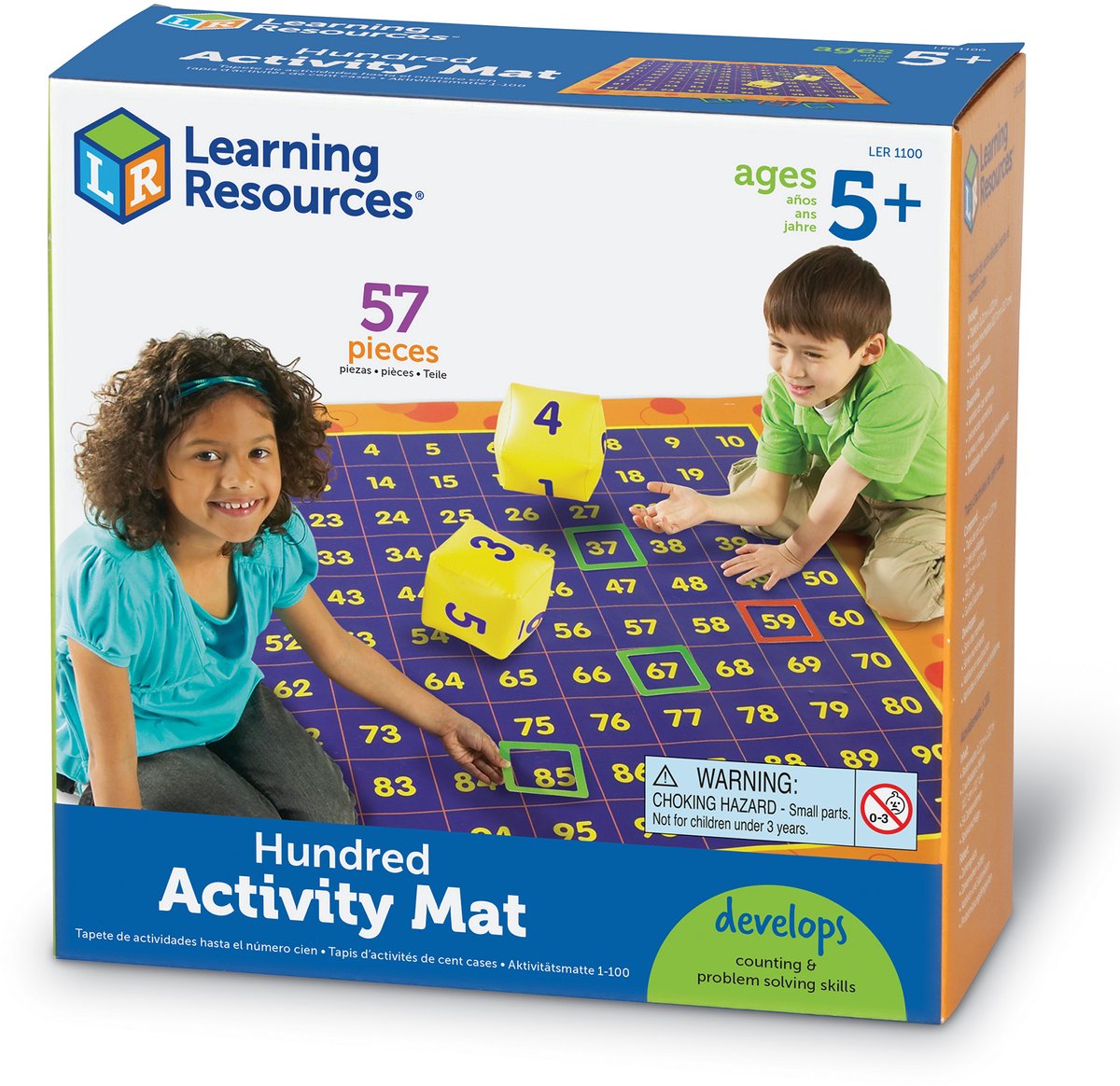 Learning Resources hip hopping hundred - activiteitenmat - 3+
