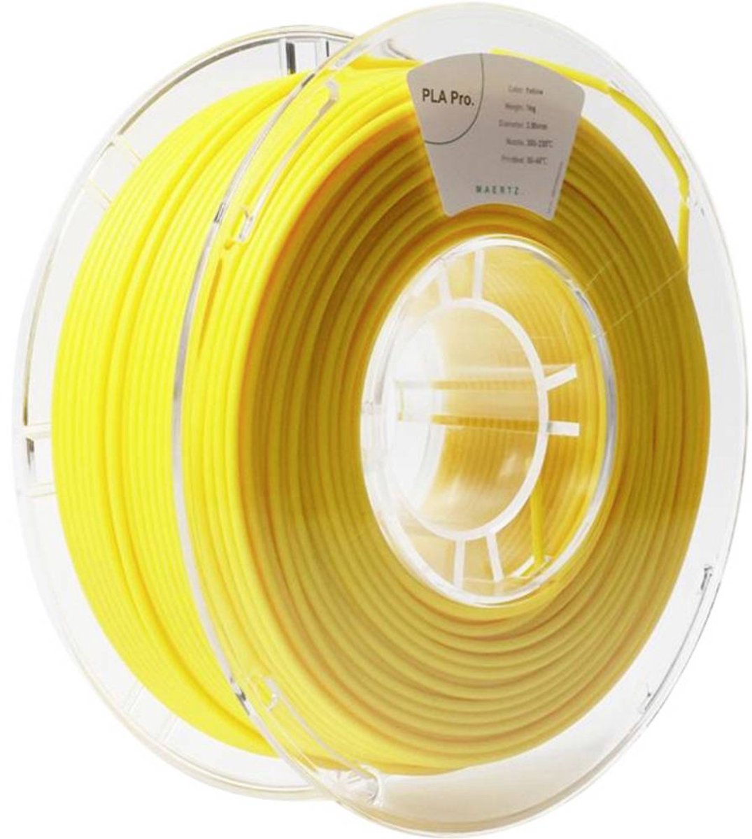Maertz PMMA-1009-018 PMMA-1009-018 Filament PLA Pro 2.85 mm 1000 g Geel 1 stuk(s)