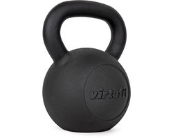 VirtuFit Kettlebell Pro - Kettle Bell - Gietijzer - 10 kg - Zwart - Sport Gewicht - Ergonomische & Brede Handgreep - Geschikt voor CrossFit & Fitness - Conditietraining
