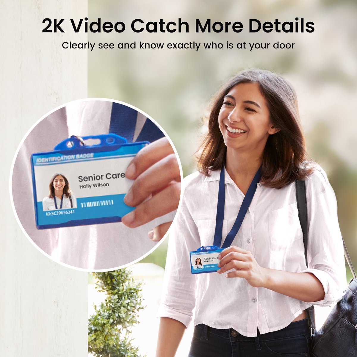 AOSU Video Doorbell SE - 2K Video Deurbel - AI - afbeelding 3