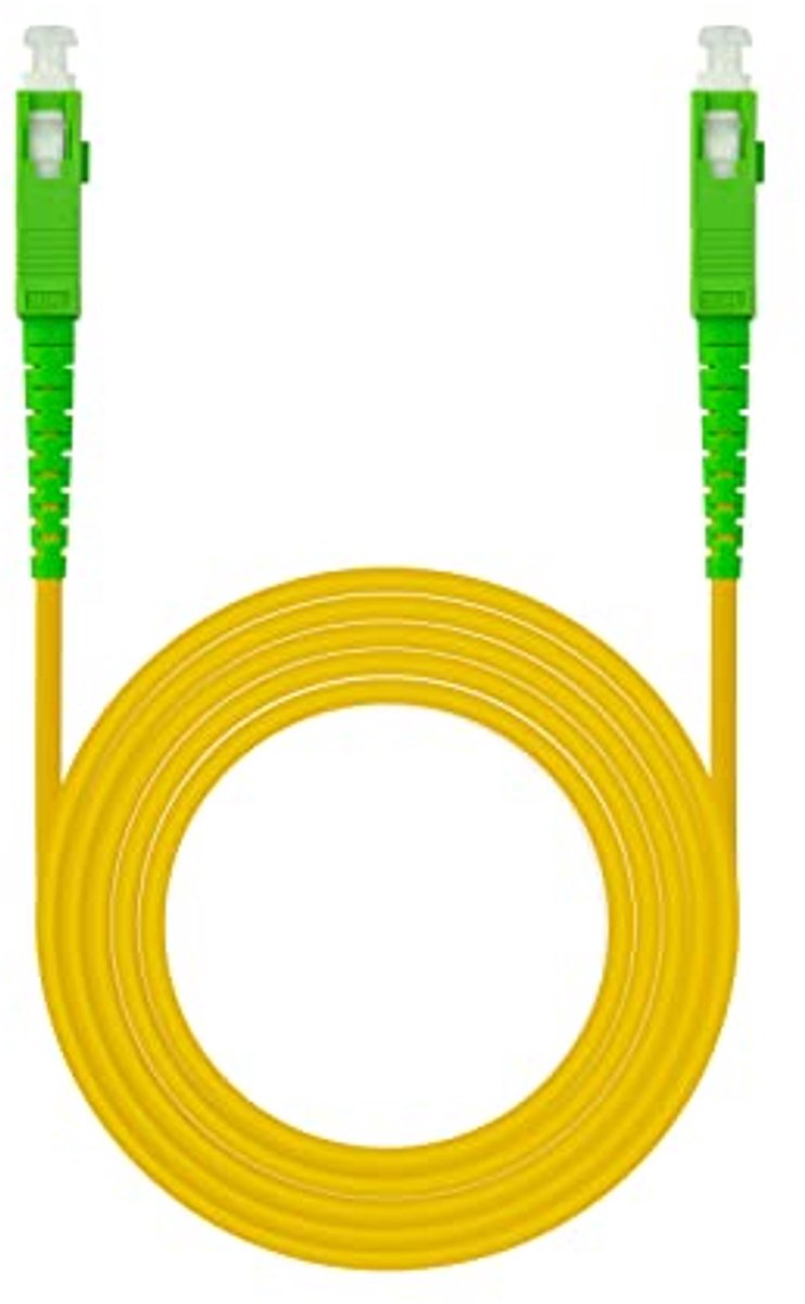 Glasvezel Kabel SC/APC-Router Simplex LSZH Enkelvoudig Modus 15 m Geel