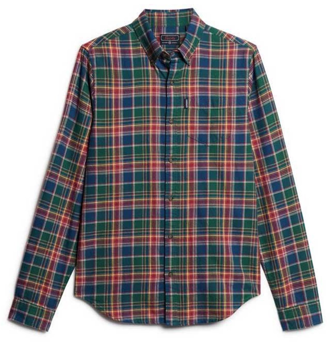 Superdry Vintage geruit overhemd van biologisch katoen Heren Lange mouwen shirts Multicolor