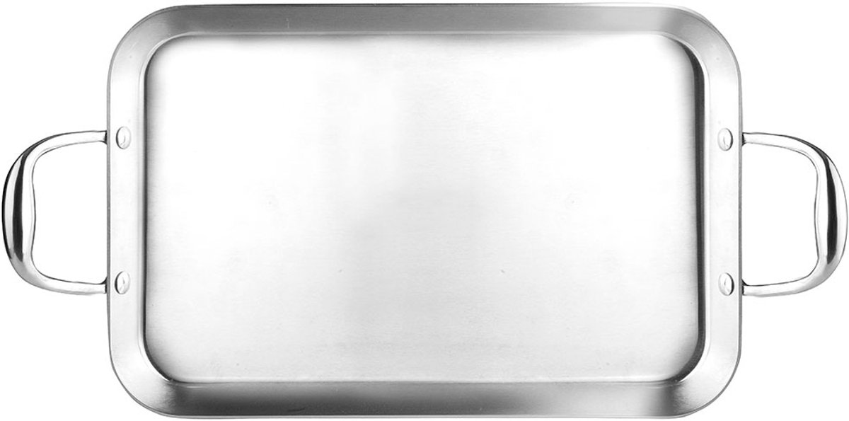 Ibili Triply Natural Dienblad 38x25 Cm Zilver