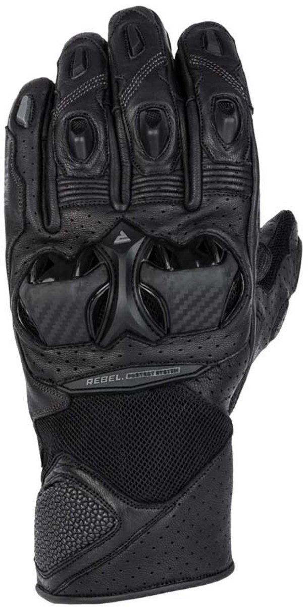 Rebelhorn Flux Ii Perforeren Lederen Handschoenen Zwart 2XL Man
