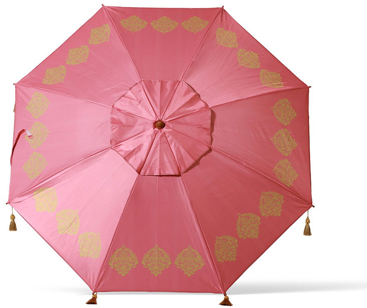 Parasoll Franjes Ø 180 cm Oxford stoffen