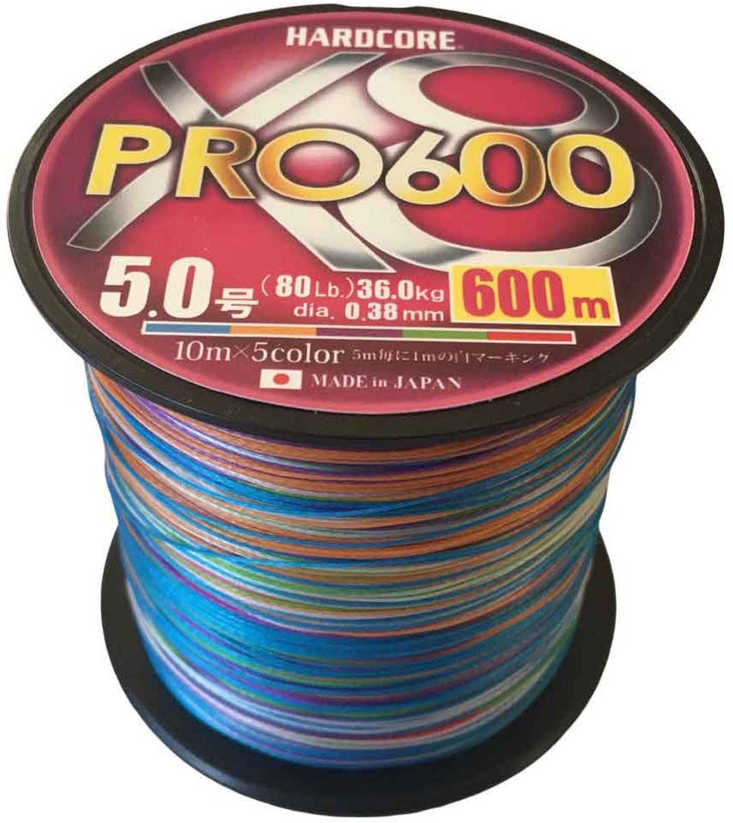 Duel X8 Pro Gevlochten Vislijn 600 M Zilver 0.380 mm