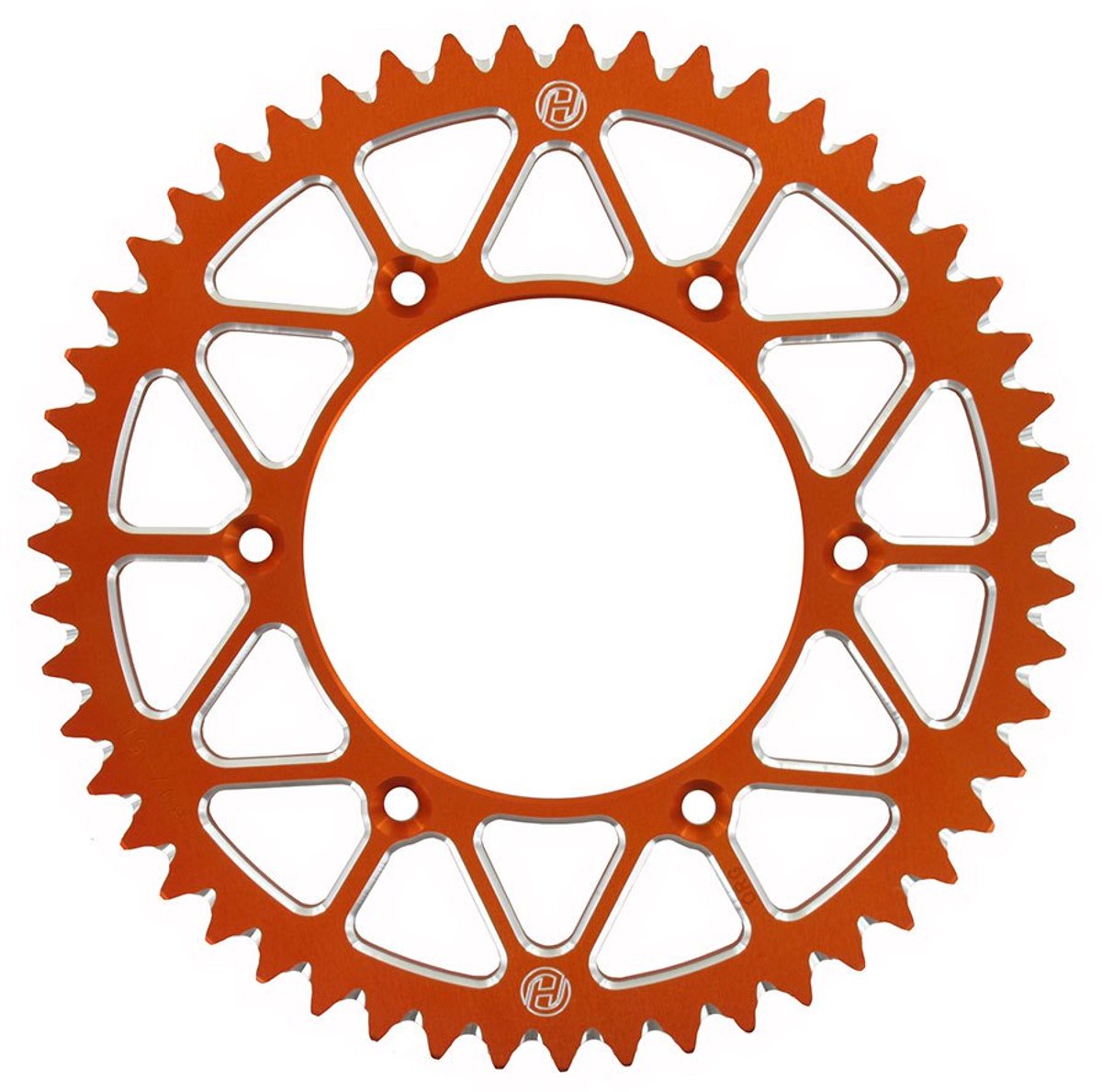 Holeshot 224l-520-48or 520 Chain Aluminium Achtertandwiel Oranje 48t