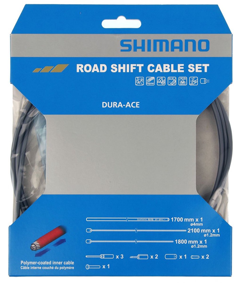 Shimano Dura-Ace OT-SP41 Schakelkabelset Road – Polymeercoating – RVS – Grijs