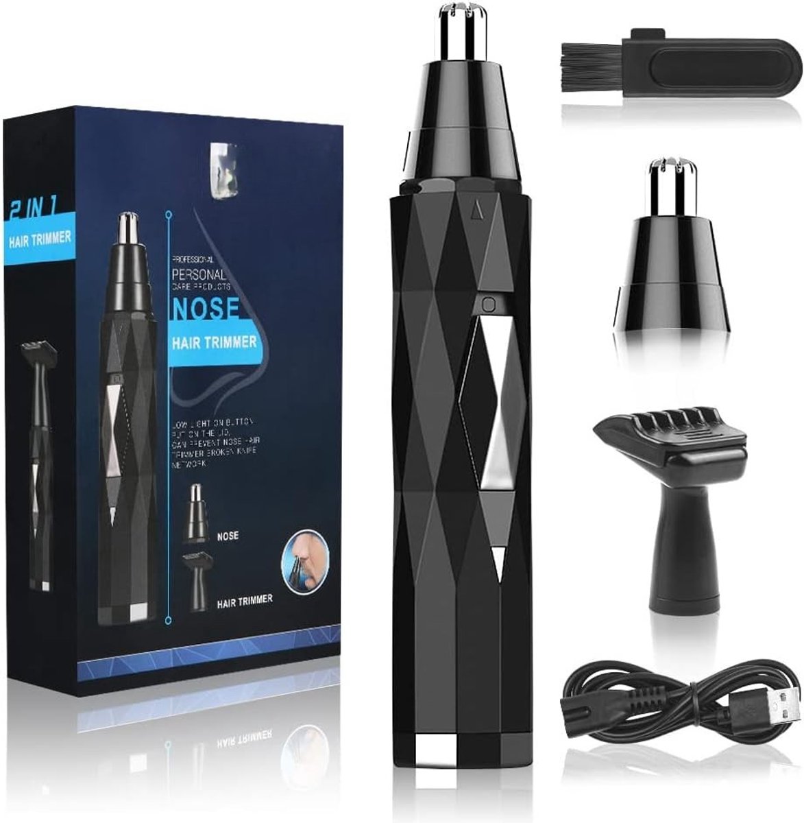 Solacis Neustrimmer - Oortrimmer - Neushaar trimmer - Neus tondeuse - Gezichtsverzorging - Mannen - Dames - Elektrisch - Grooming - Must have!