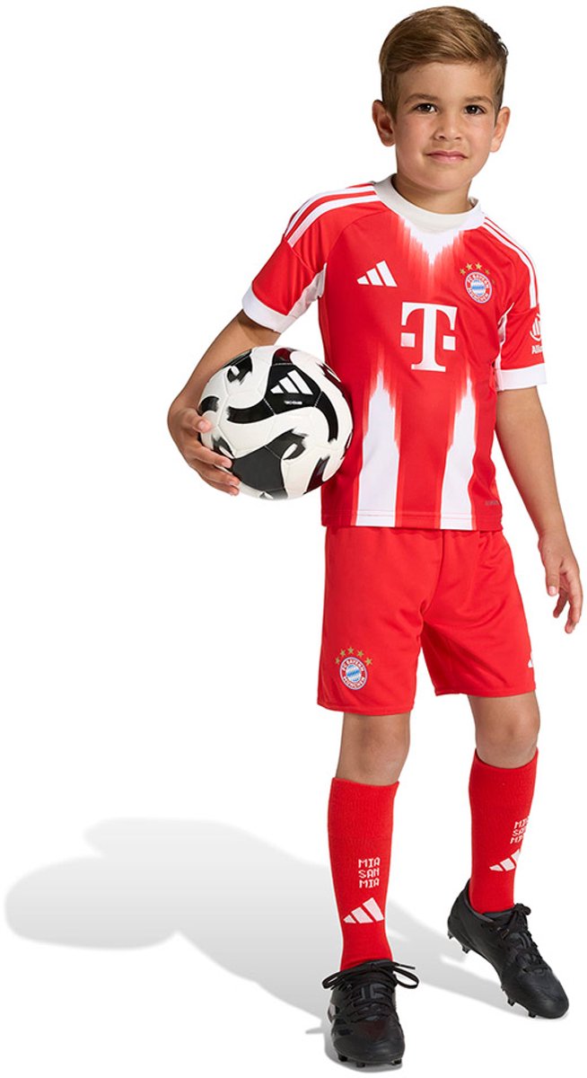 Adidas Fc Bayern 25/26 Mini Thuis Junior Set Rood 3-4 Years Jongens,Meisjes