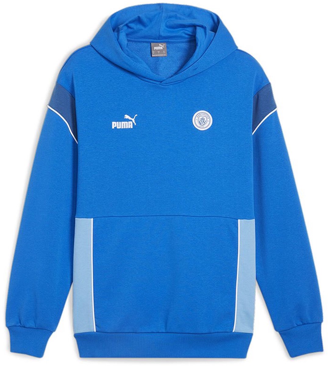 Puma Manchester City Football Archive Sweatshirt Met Rits Blauw L Man,Vrouw