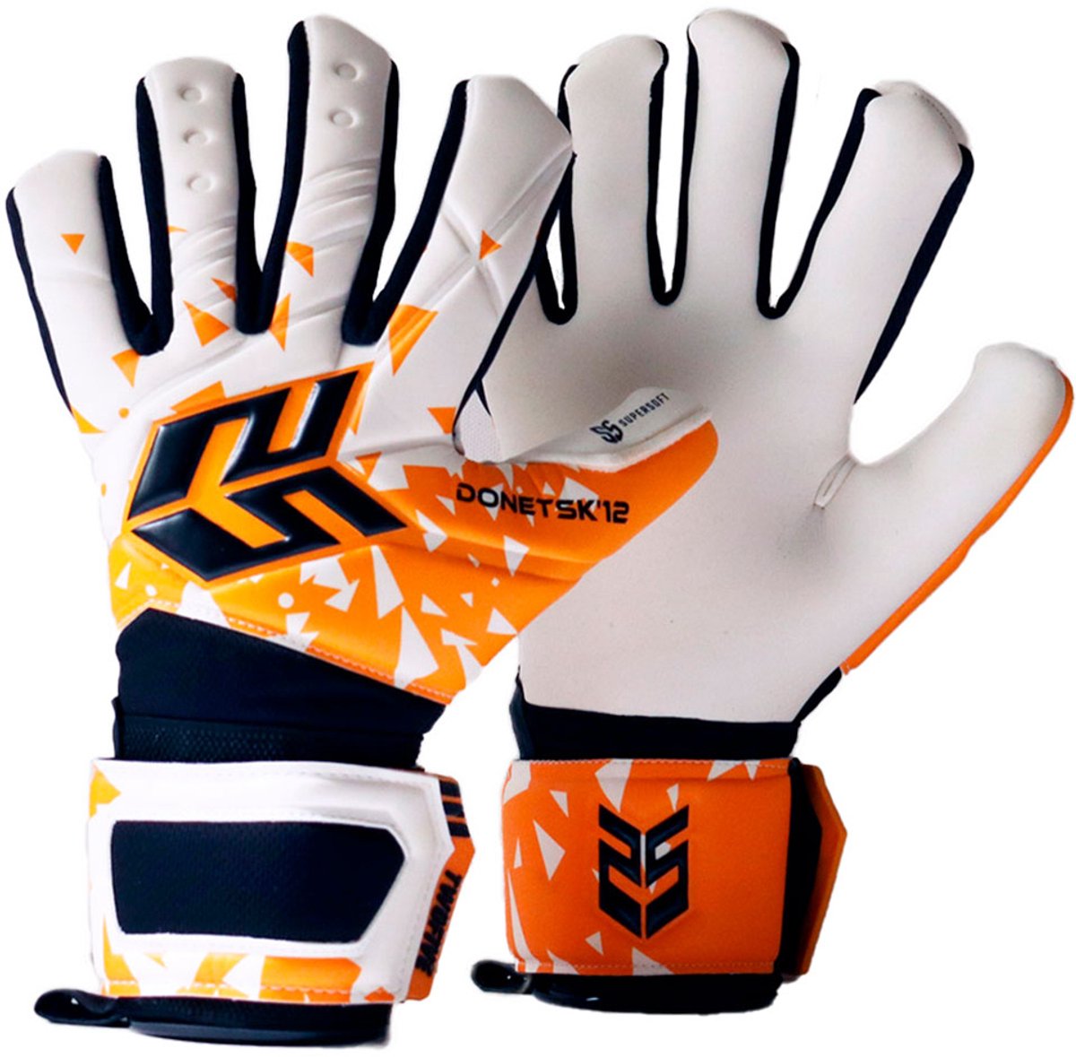 Twofive 2021 Donetsk ´12 Replica Keepershandschoenen Wit,Oranje 5
